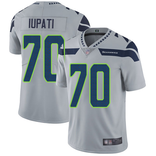 Seattle Seahawks Limited Grey Men Mike Iupati Alternate Jersey NFL Football #70 Vapor Untouchable->seattle seahawks->NFL Jersey